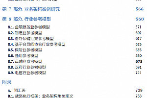 巨干:《BIZBOK》即《业务架构知识体系指南》,业务架构师必读书籍