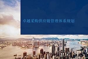 供应链体系规划,附某集团公司卓越采购供应链管理体系规划案例.pdf(117页PDF)