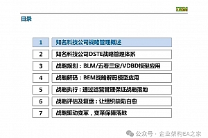 原创详解:华为战略管理DSTE(开发战略到执行)实战体系,附DSTE\BLM\BEM\VDBD案例,153页PDF