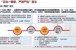 详解华为的三化一稳定及严进严出体系,附华为培训资料