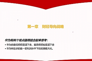 财经就是战略:从华为看财务体系如何承载商业成功与风险平衡,附98页PPT案例
