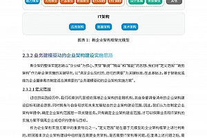 业务建模驱动转型的顶层逻辑与落地路径——解读中电金信企业架构白皮书,99页PDF