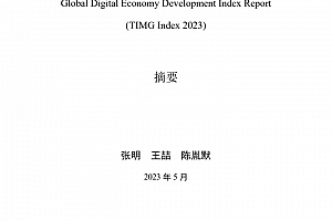《全球数字经济发展指数报告(TIMG 2023)》